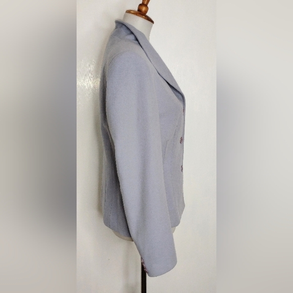 LILAC WOOL CASHMERE JACKET - Picture 5 of 10